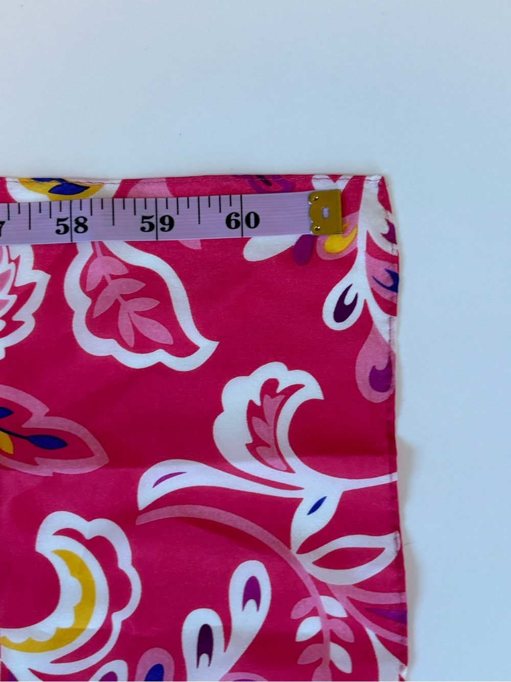Bundle 2/$30! Cynthia Rowley Silk Scarf Pink Floral - Picture 7 of 8